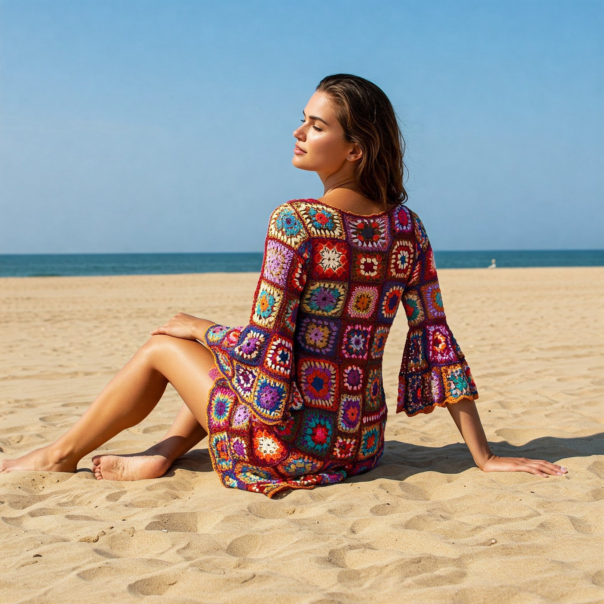 Granysquare Crochet Mini Dress