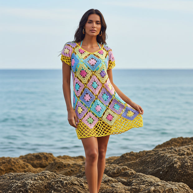 Pastel Patchwork Dress