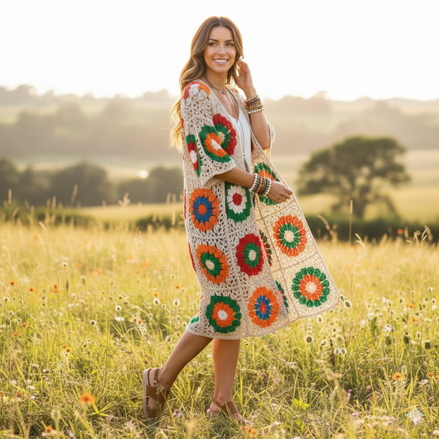 Boho Crochet Cardigan