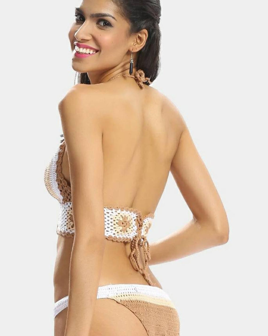 Crochet Beach bikini 2-Pieces Swimsuit,