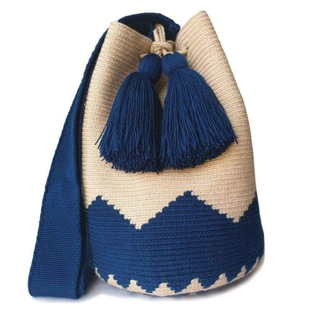 Tapestry long Handle Bucket Bag