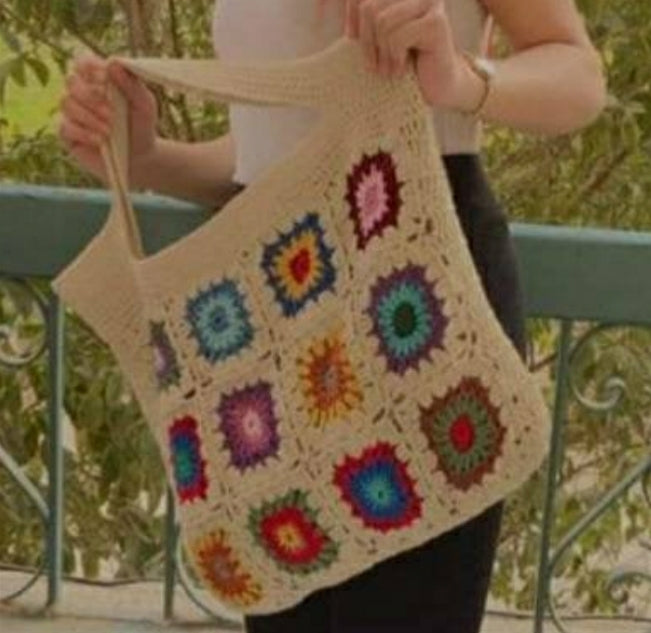 Beach Hobo Handbag crochet