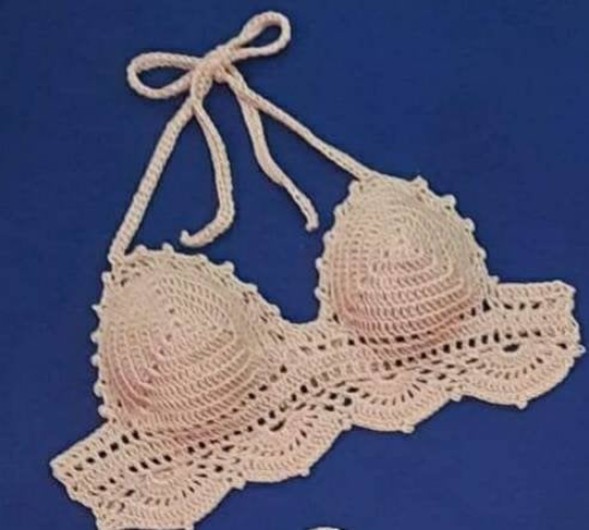 Crochet Halter Strap Bikini