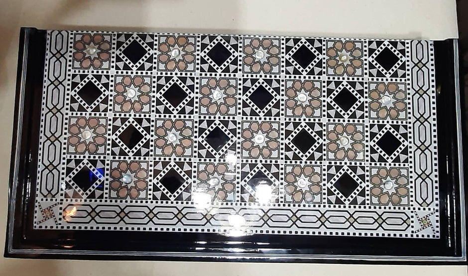 Classic Mother of Pearl Backgammon & Chessboard, Handmade Backgammon, Game set, Backgammon set, Wooden backgammon, Wooden handcraft