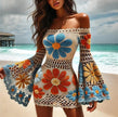 Multi Daisy Crochet Dress