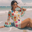 Sunshine  Patch Crochet Dress