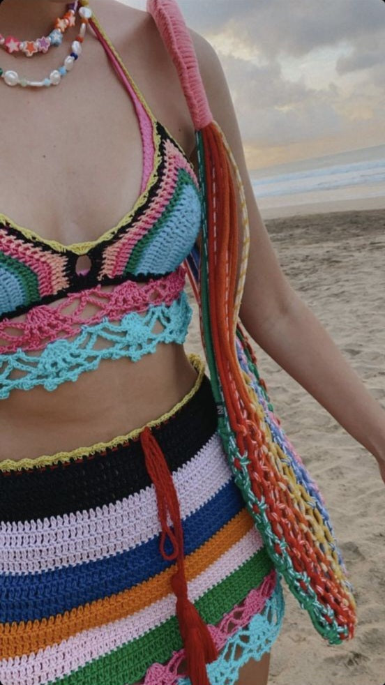 Sea Waves - Top and Bottom Swimsuit