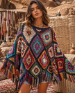 Autumn Mosaic Poncho