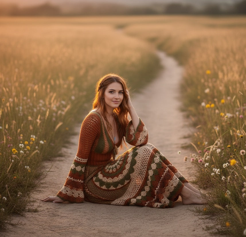 Mandala Cocktail Party Dress