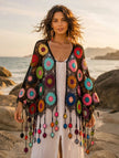 Rainbow Flower  Shawl