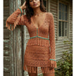 Desert Fringe Crochet Mini Dress & Outfit