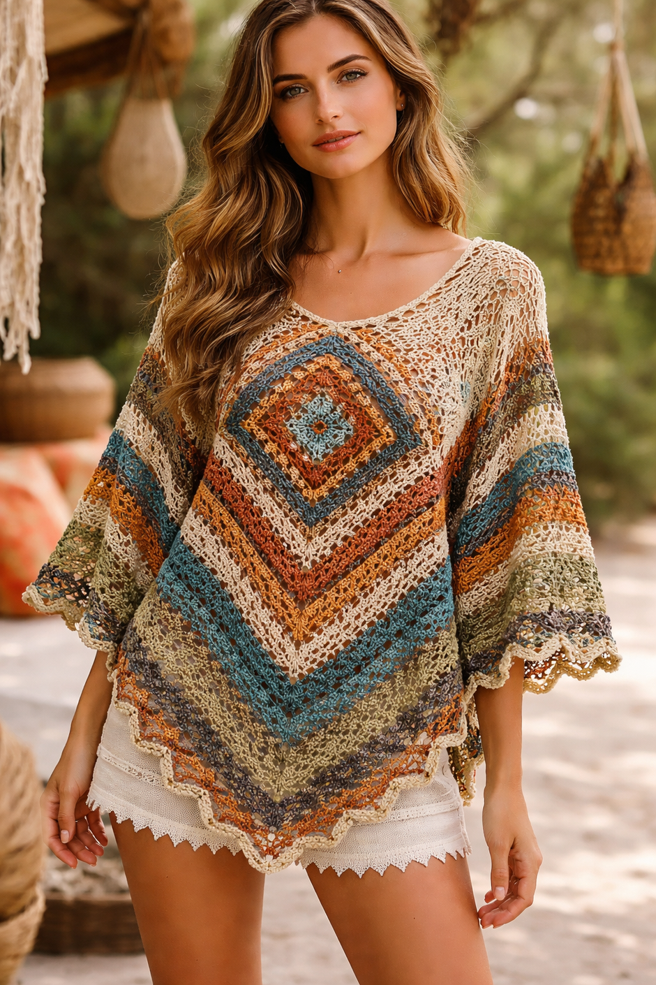 The Painted Canyon Poncho