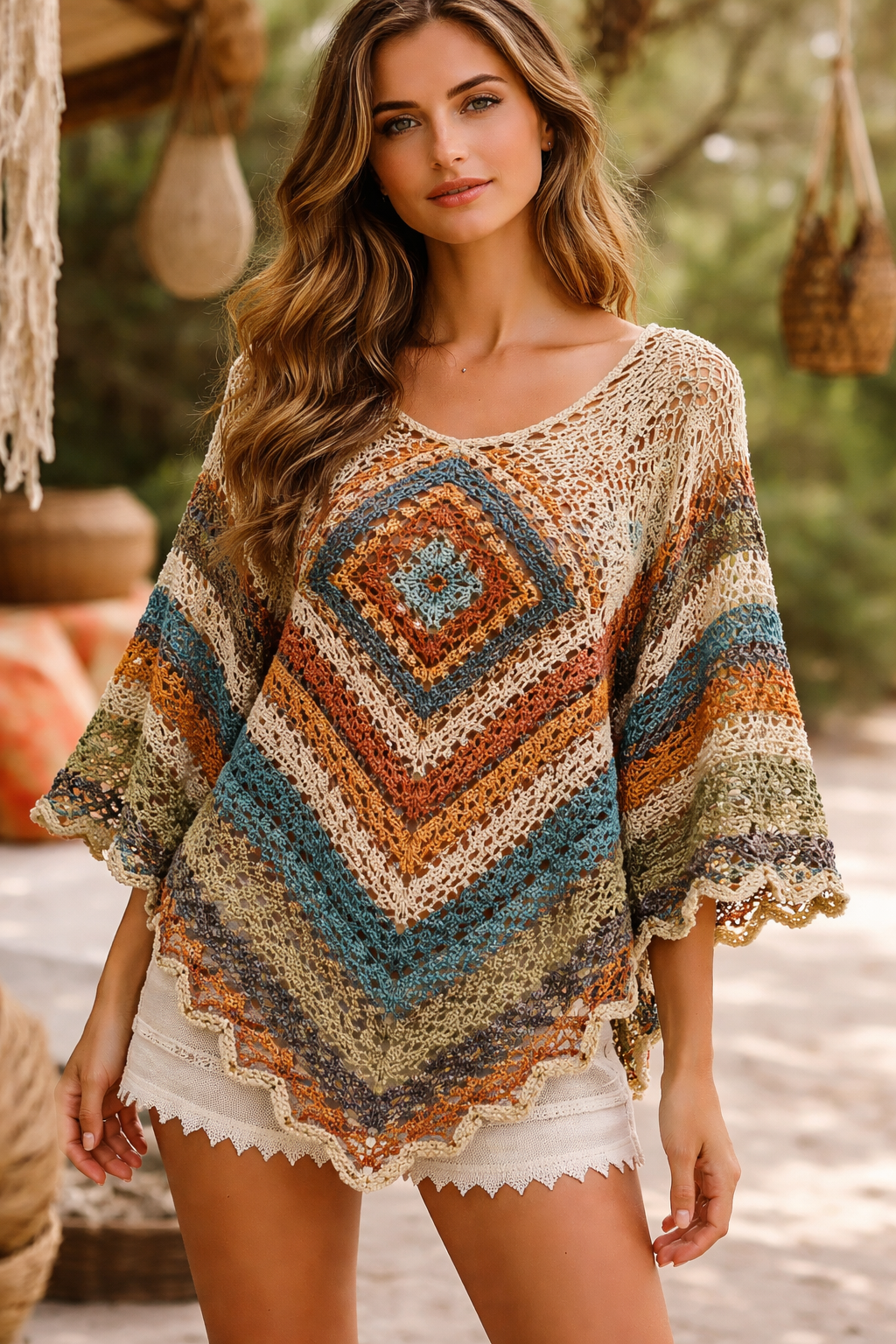 The Painted Canyon Poncho