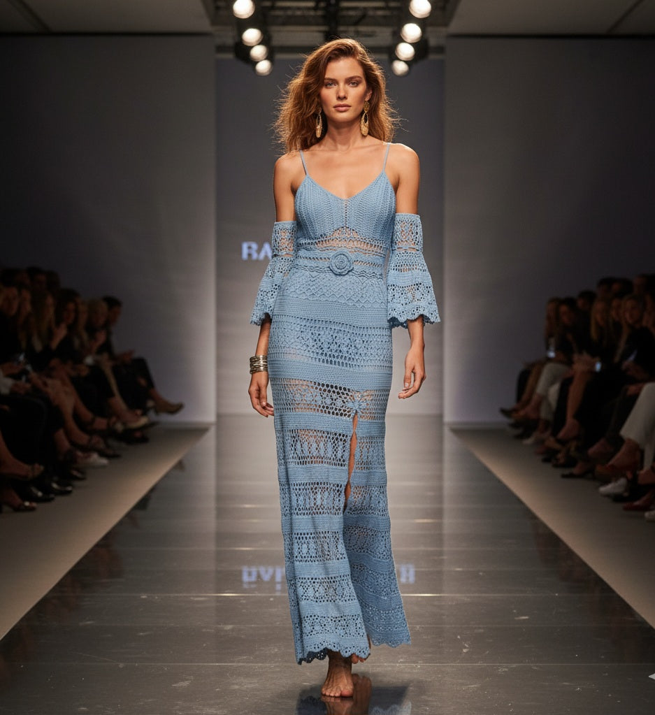 Après-Midi  Long Sleeves Maxi Dress