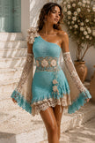 Terracotta One Shoulder Mini Dress