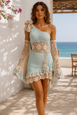 Terracotta One Shoulder Mini Dress