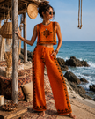 Orange Boho Geometric Set