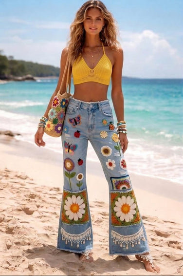 The Mariposa Meadow Flare Jeans