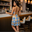 Blue Lilac Mini Dress