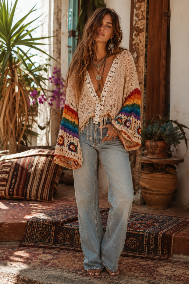 Chasing Rainbows Bell-Sleeve