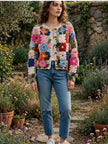 Blossom Patchwork Crochet Jacket