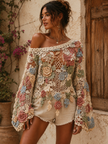 Dusk Rose Crochet Tunic