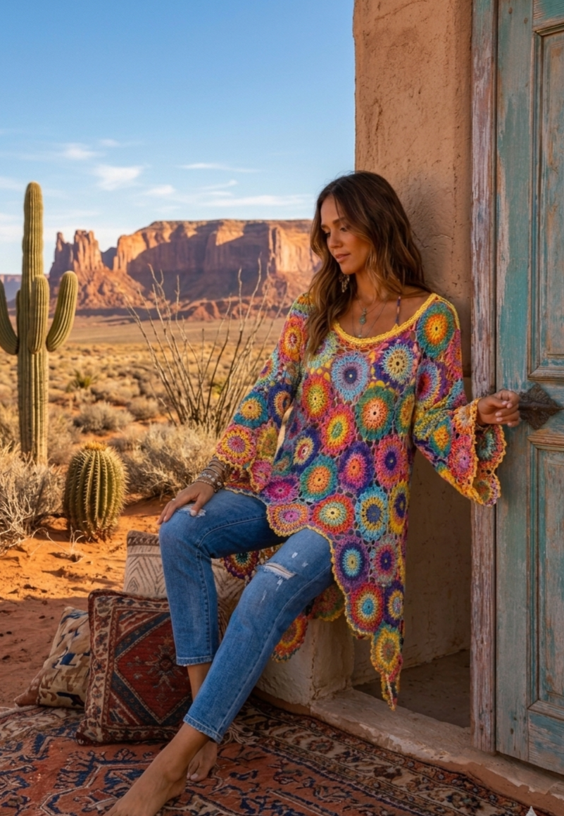 The Painted Desert Poncho