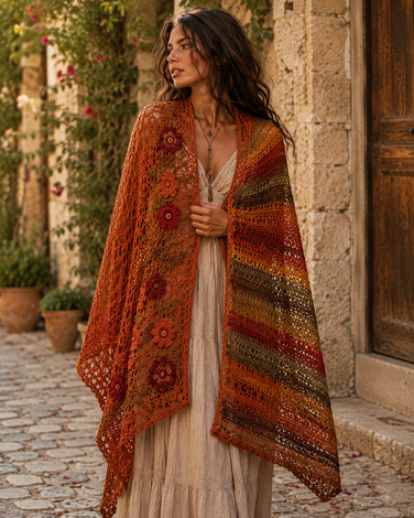 Boho Compass Poncho (Copy)