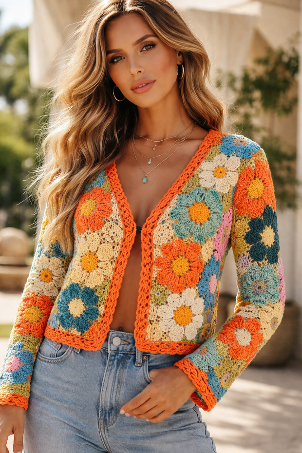 Spring Spirit Crochet Jacket