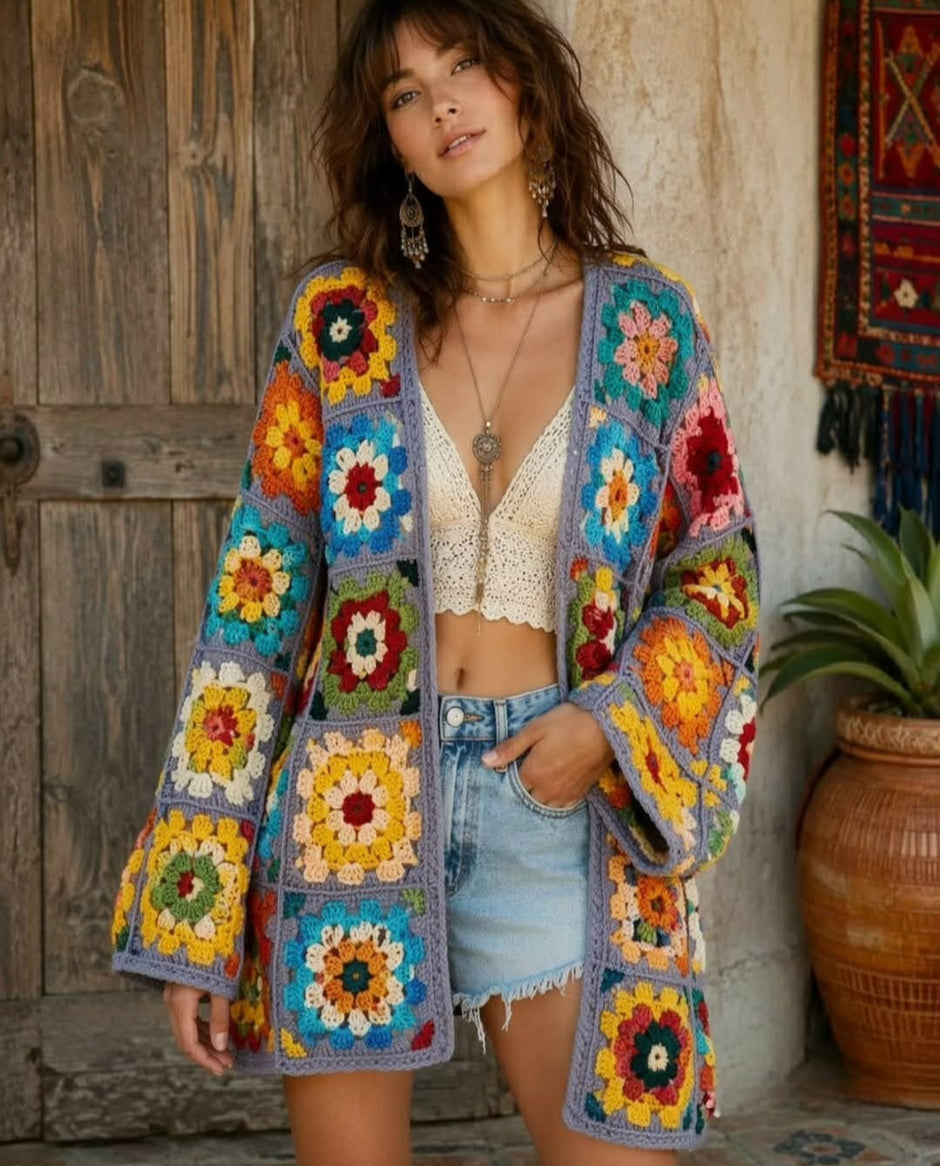 Classic granny-square Cardigan