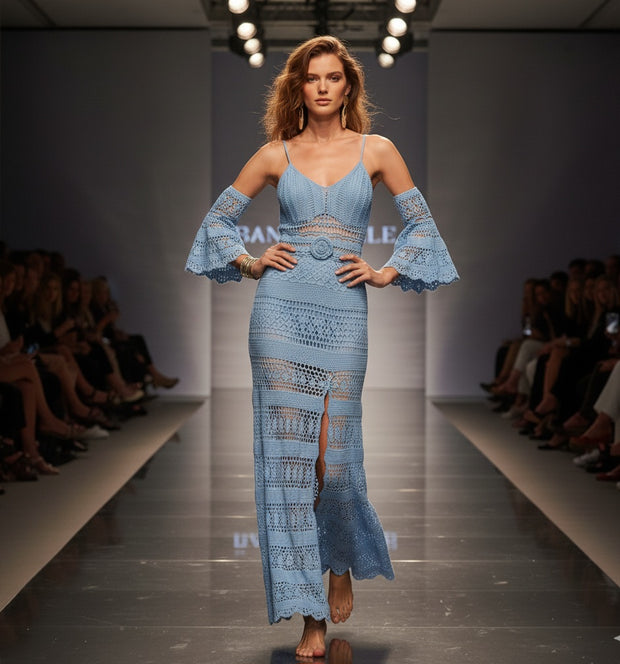 Après-Midi  Long Sleeves Maxi Dress