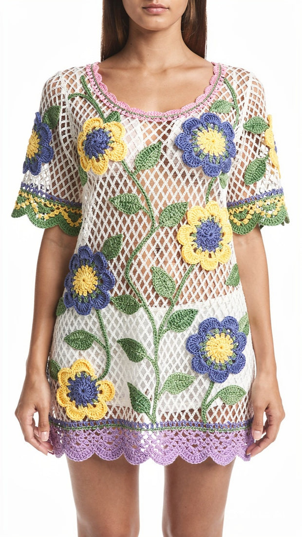 The Meadow Lattice Blouse