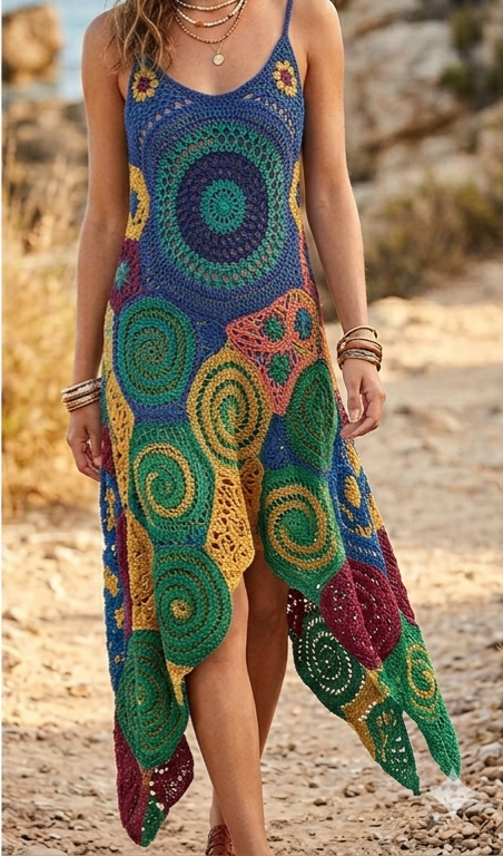 Kaleidoscope Crochet Slip