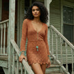 Desert Fringe Crochet Mini Dress & Outfit