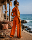 Orange Boho Geometric Set