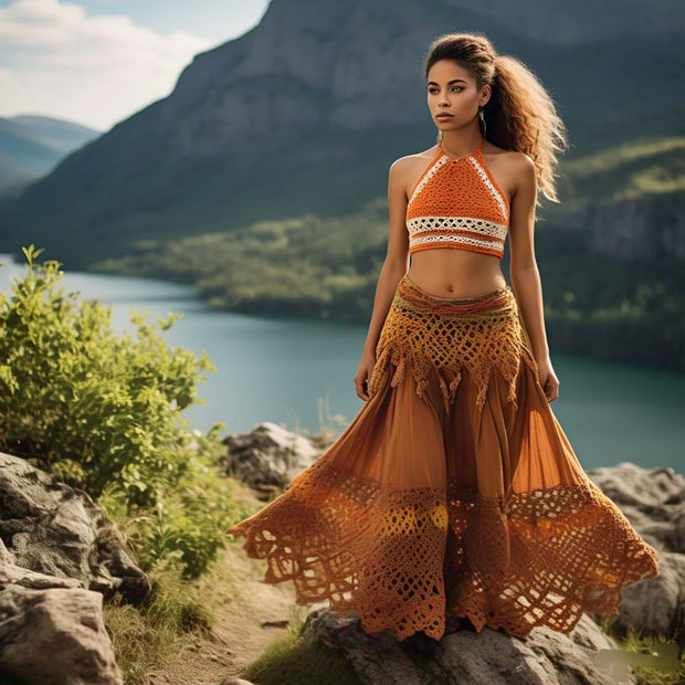 Golden Hour Crochet Skirt