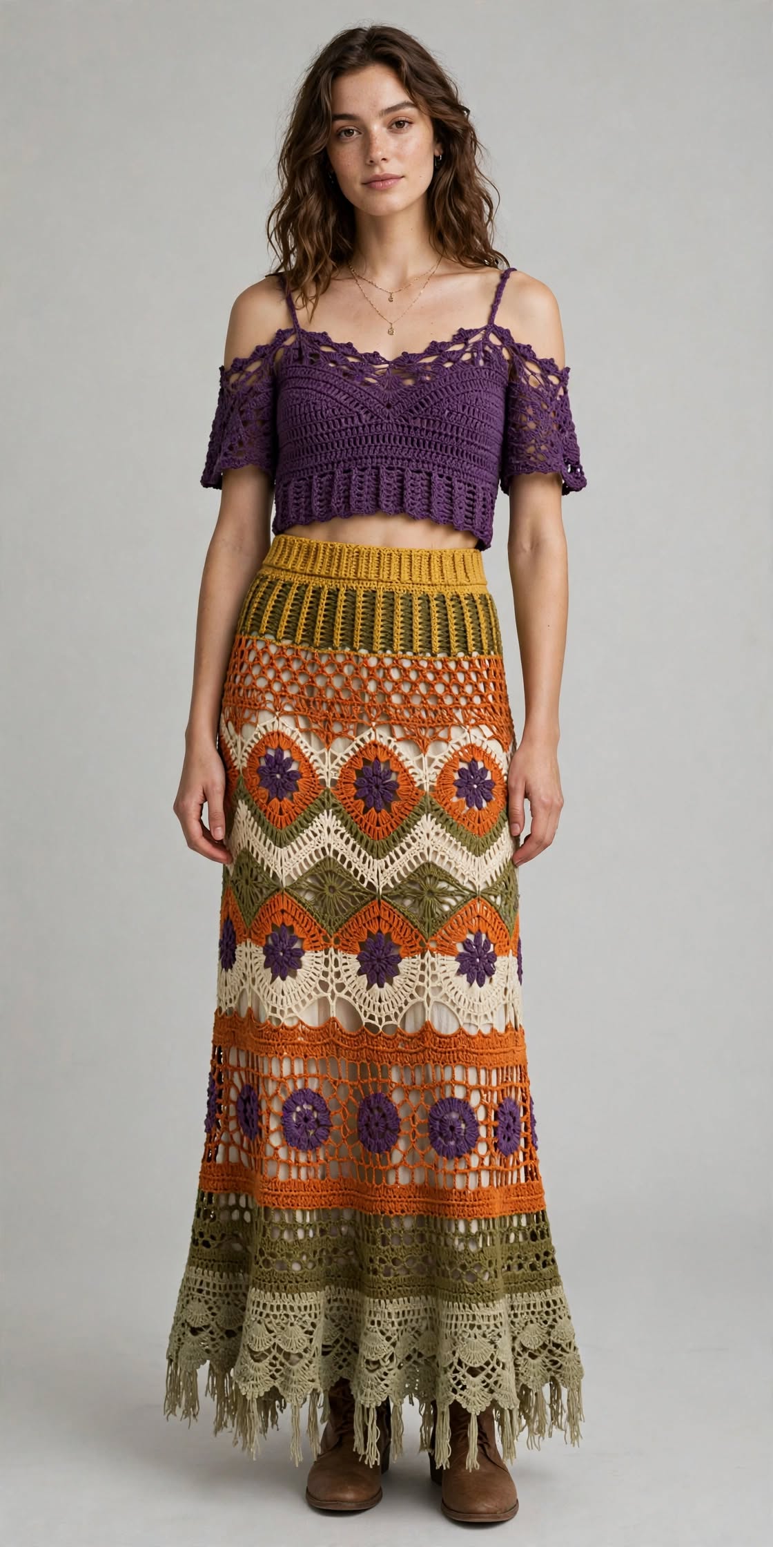 70s Bloom Crochet Set