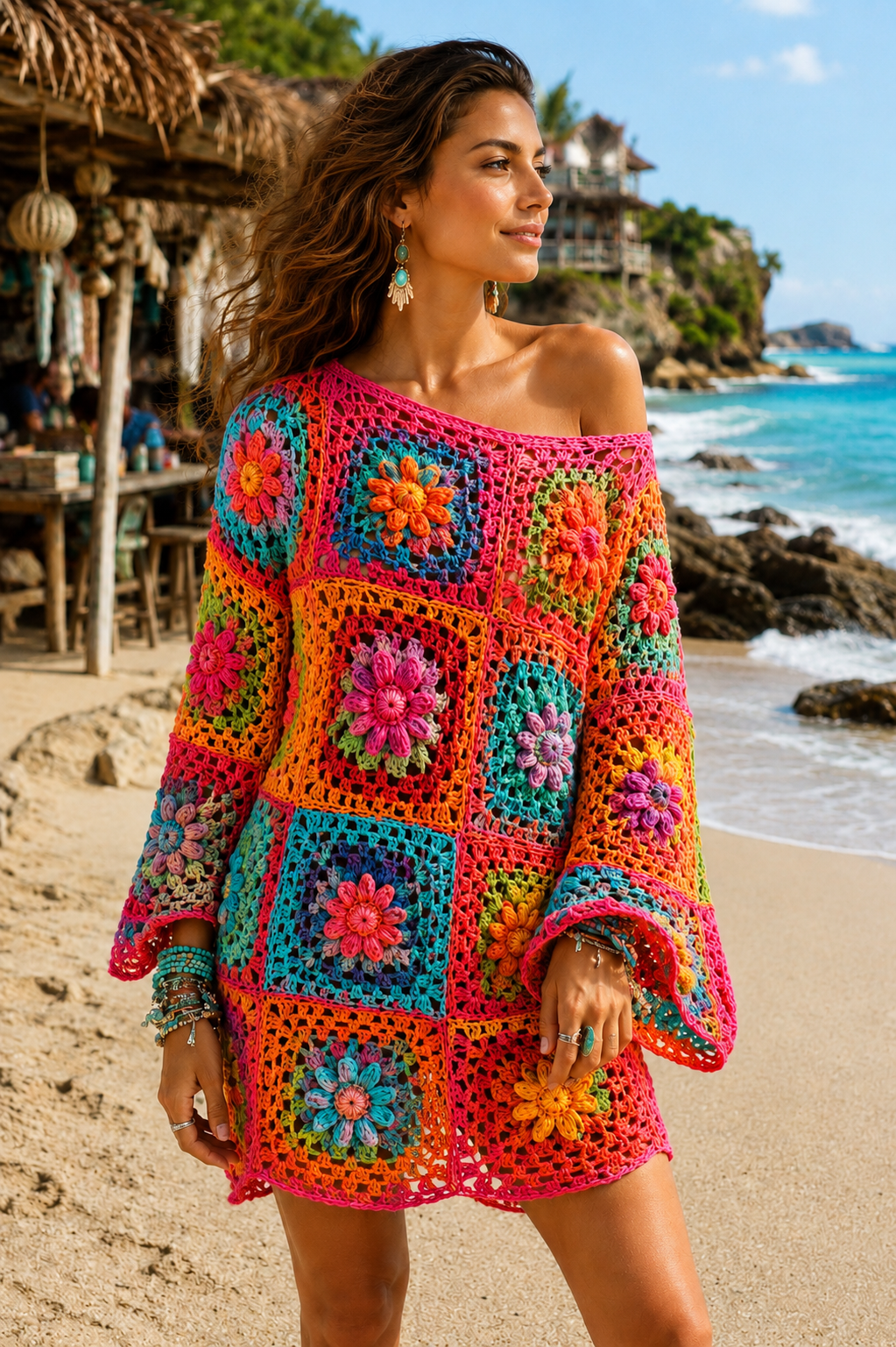 Ibiza Granny squares Tunic