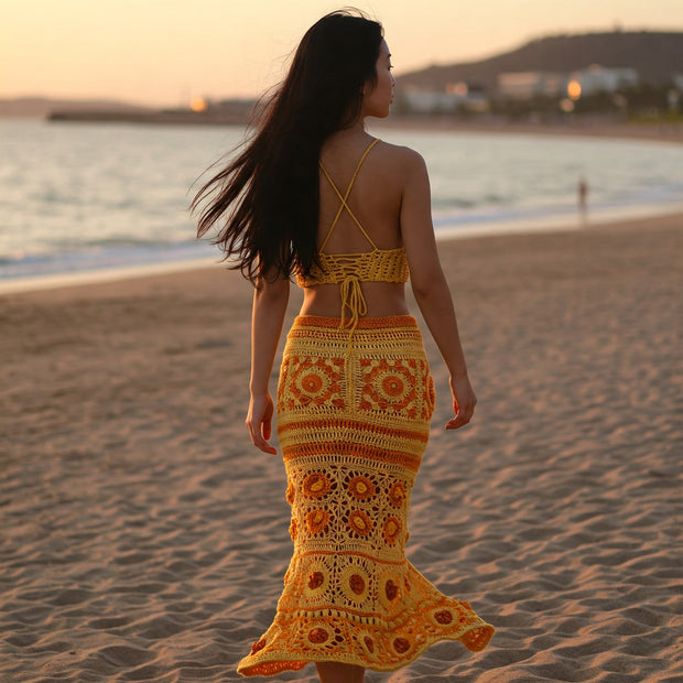 Granny Square Maxi Skirt