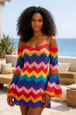 Zigzag Rainbow Party Dress