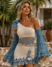 Terracotta One Shoulder Mini Dress