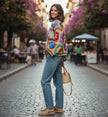 Flower Patchwork Crochet Cardigan