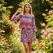 Bohemian Granysquare Half Flare Sleeves Outfit