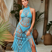 Bohemian Rhapsody Halter Dress