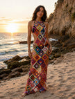 Fiesta Diamond Open-Knit Dress