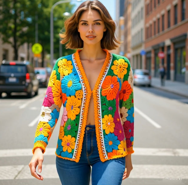 Spring Spirit Crochet Jacket