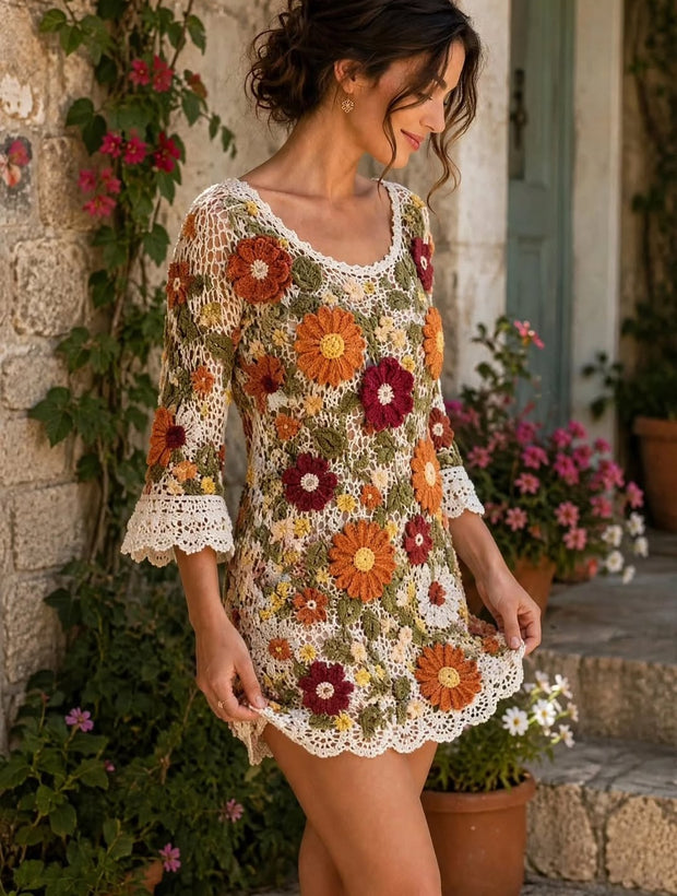 Valentine Bloom Mini Dress