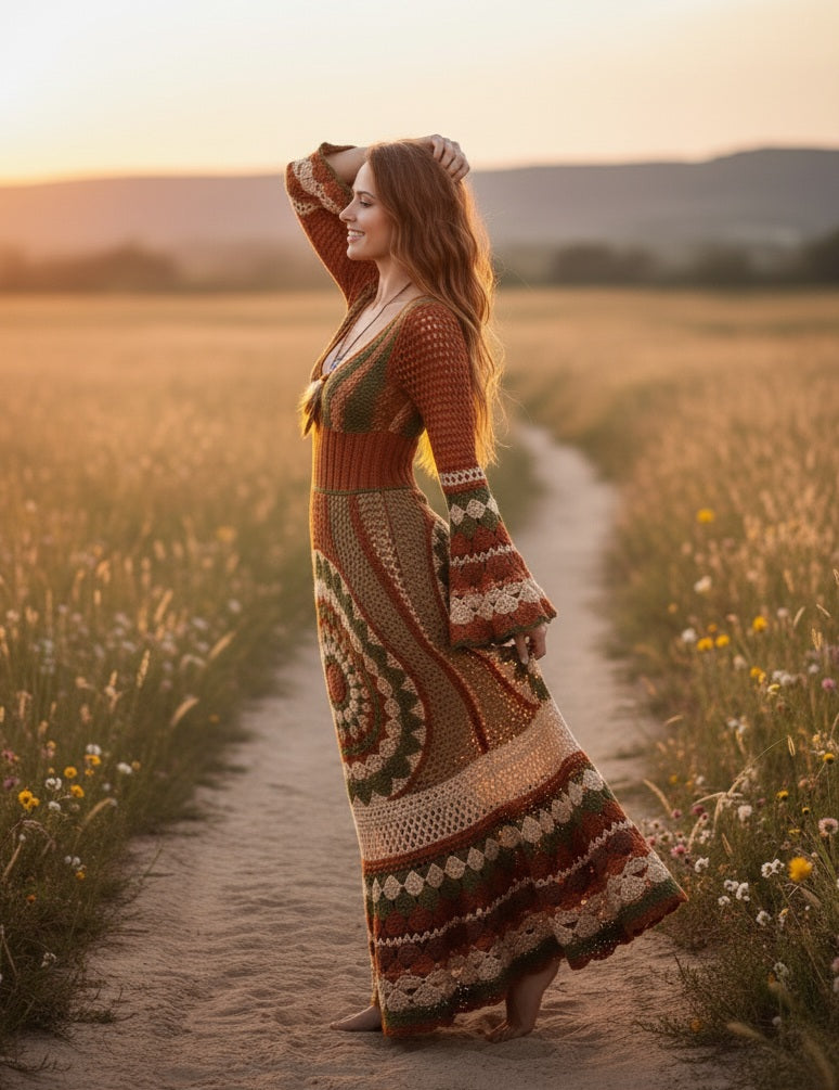 Mandala Cocktail Party Dress