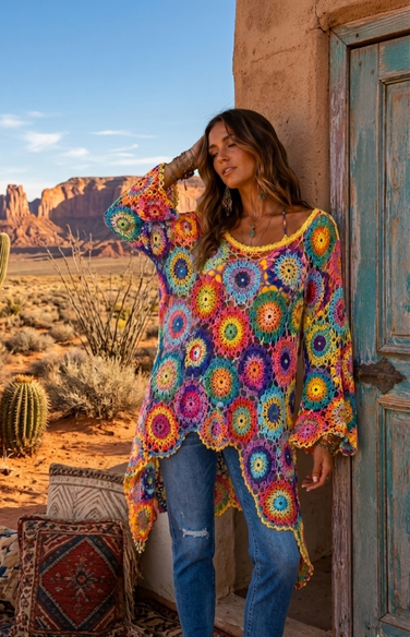 The Painted Desert Poncho