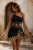 Terracotta One Shoulder Mini Dress